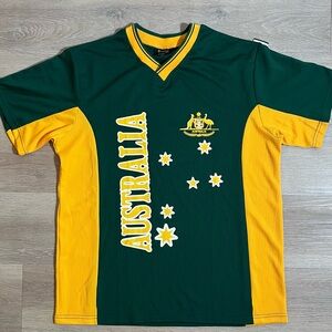 Australia Green and Yellow Sports Jersey